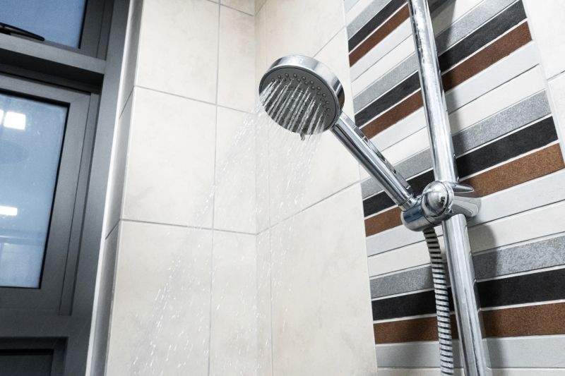 Rain Shower Head in a Modern Setting