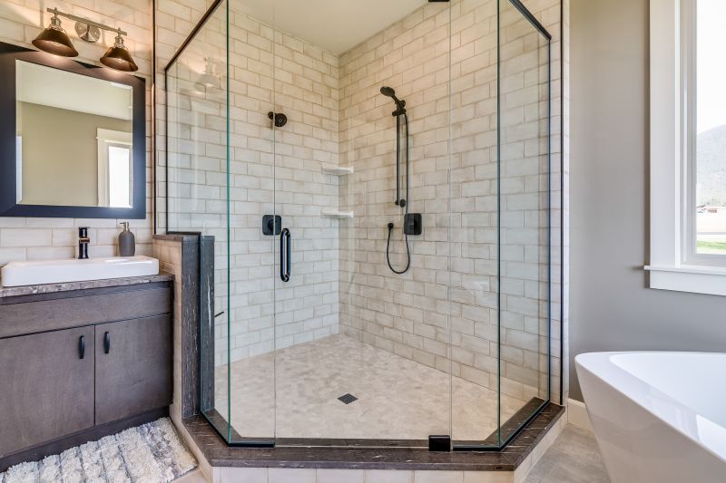 Spacious Shower with Niche